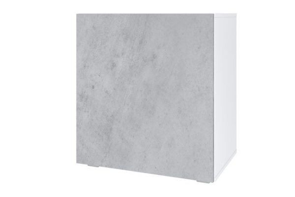 Cabinet Oscar Amika 60x64 with door, white / concrete