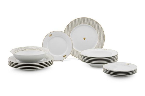 EVIO Novus dinner set for 6 persons, 19 pcs., Porcelain