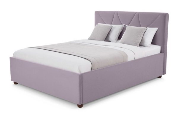 Bed with lifting mechanism Dorothy color gray-lilac 140x200 cm