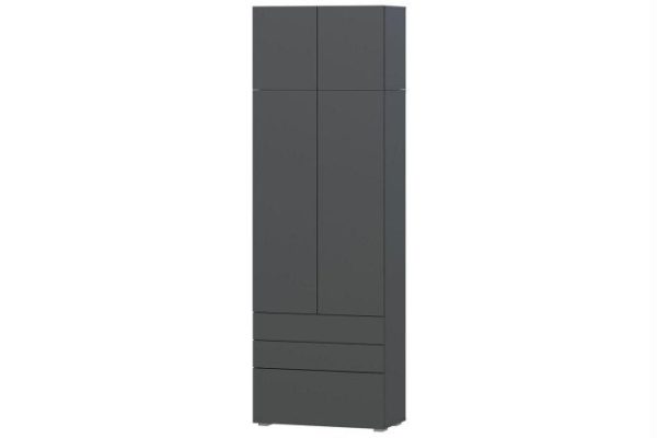 Wardrobe with mezzanine Oscar 80x244x39.6 cm