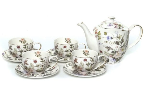 Tea set Verona 4 persons, 9 pcs., Porcelain