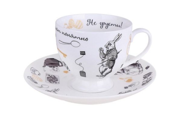 Coffee couple Mad tea party for 1 person 220 ml, Porcelain