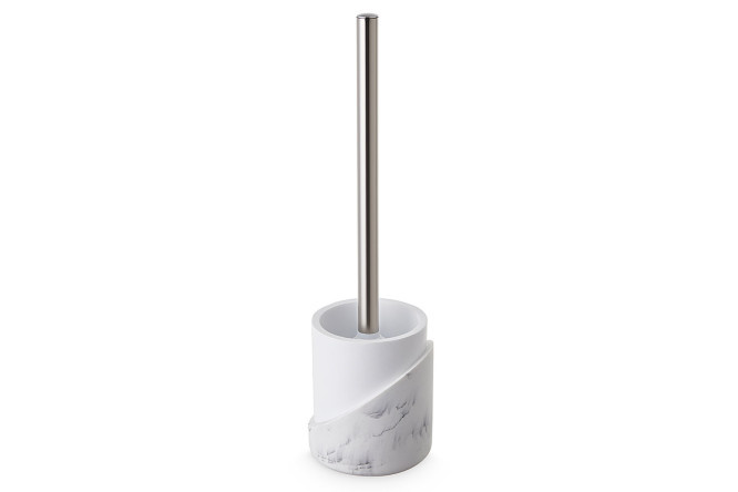 Toilet brush Marble light 9.9x36.4x9.9 cm, Polyresin
