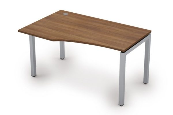 Curvilinear table Avance 140x75x90 cm, left