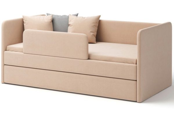 Jenny ottoman bed with mattress 80x180 cm latte color