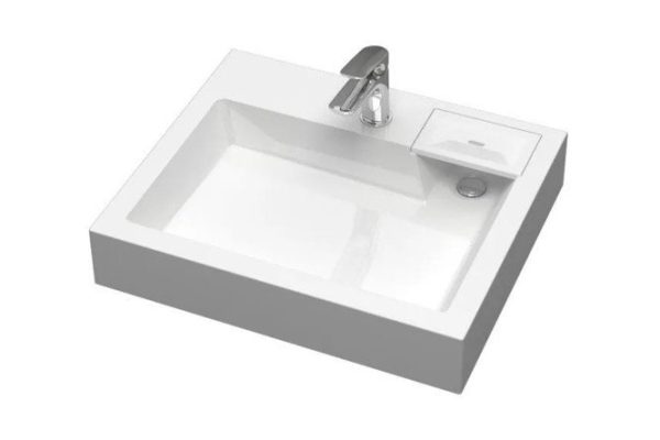 Semi-recessed sink above the washing machine Vission 45483000000 Semi-recessed, 60x11x50 cm