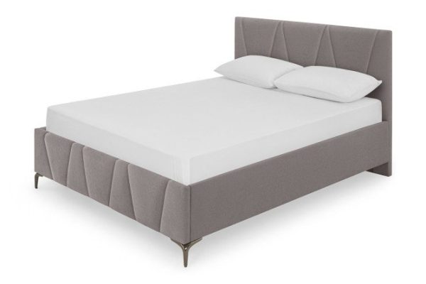 Bed with lifting mechanism Bogema color gray 180x200 cm
