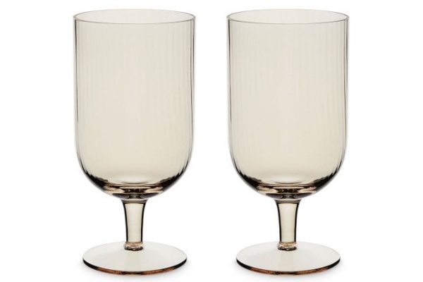 Set of Hall Citrine glasses for water 400 ml, Glass, 2 pcs.