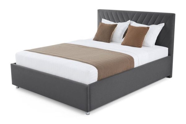 Bed with lifting mechanism Victori color dark gray 180x200 cm