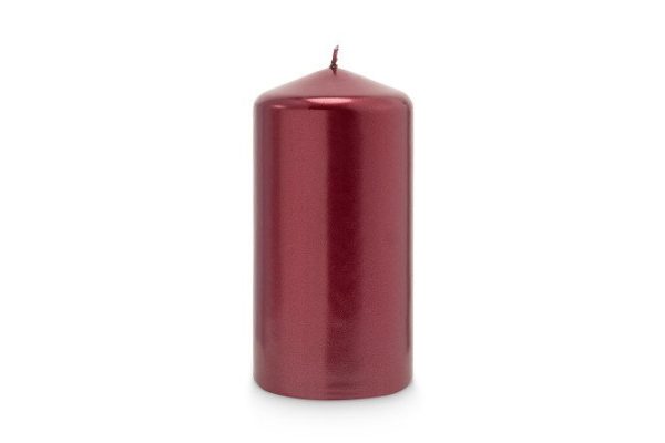 Metallic candle 12 cm, 1 pc.