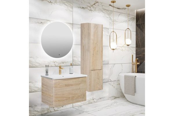 Bathroom furniture RUNO Tuscany 60 hanging, light wood