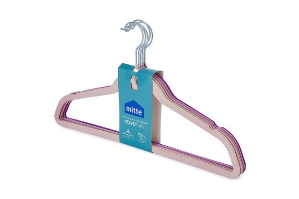 Set of clothes hangers MITTE Velvet 5 pcs.