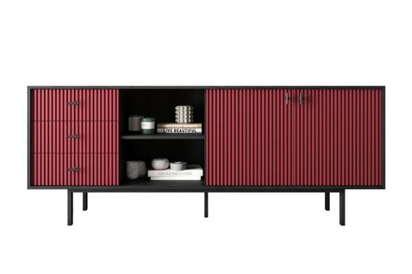 Emerson chest of drawers with doors and niche