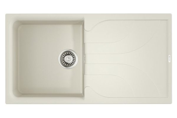 Inset sink with wing OMOIKIRI Yasugata 100-WH 4993847, white 100x50x21 cm