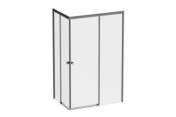 Floor-mounted shower enclosure AM.PM X-Joy Square Slide 120x80 cm W94G-403-12080-BT