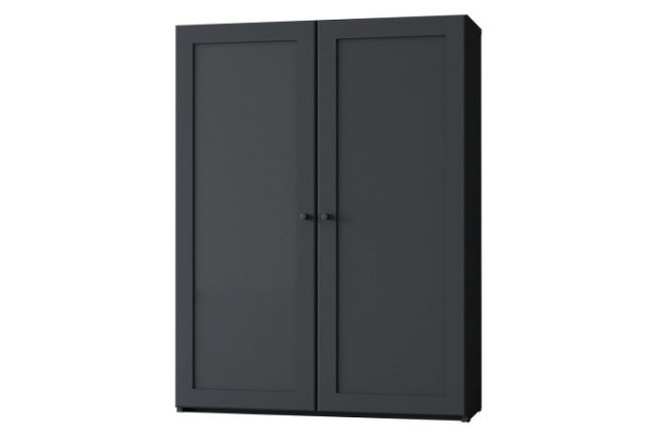 Low Harris bookcase with blind doors