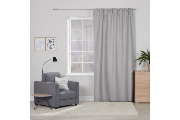Ribbon curtain ESTUDI BLANCO Rebecca 150x275 cm, 1 piece, gray