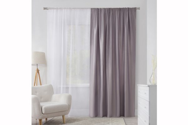 Ribbon curtain MICASA Sandy 180x280 cm, 1 piece, gray