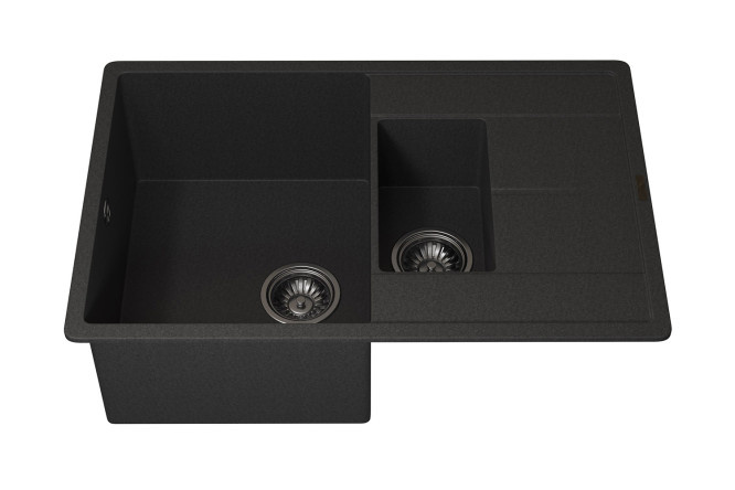 Kitchen sink with wing Quartz UPD-05 3910202119 78x51x21.7 cm