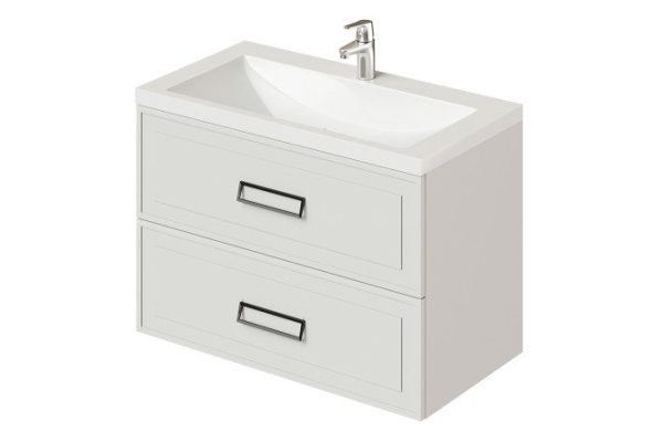 Hanging cabinet Pino 90 90.3 cm, color ceramic frame, ceramic facade