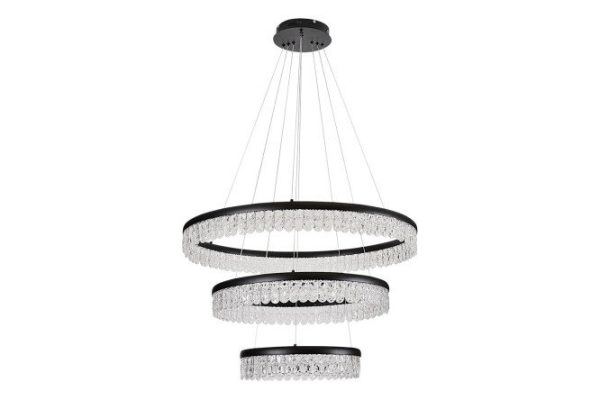 LED pendant chandelier FAVOURITE Lunetta 45.7 sq.m., 80x13x80 cm, LED