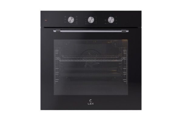 Electric oven LEX EDP 670 BL MAX, black, stainless steel 59.5x59.5x54.7 cm