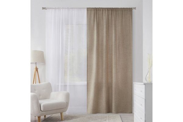 Ribbon curtain MICASA Kaya 150x260 cm, 1 piece, beige