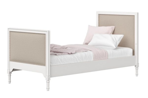 Single-tier bed Elit 90x200 cm color white, beige