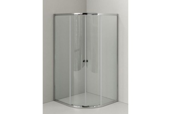 Shower corner AGGER A01-100TCR/G floor-mounted