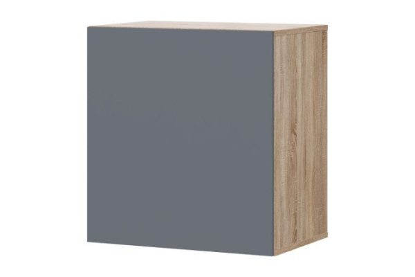 Cabinet Oscar Moon 60x64 with door, sonoma oak / graphite soft