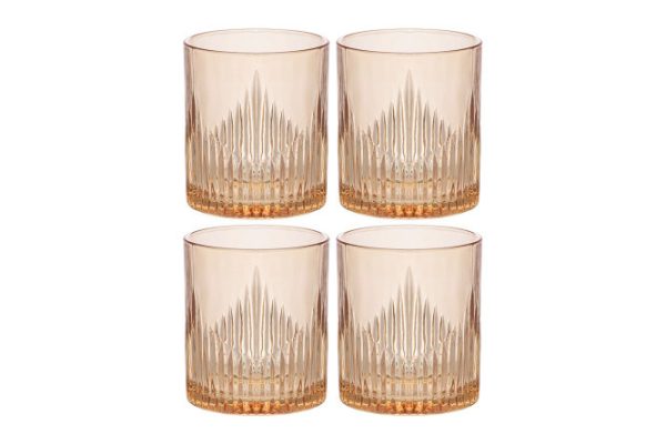 Set of glasses Lefard Crus Amber 310 ml, Glass, 4 pcs.