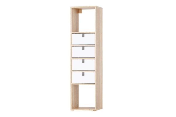 Rack-case Bricks 4 sections with drawers