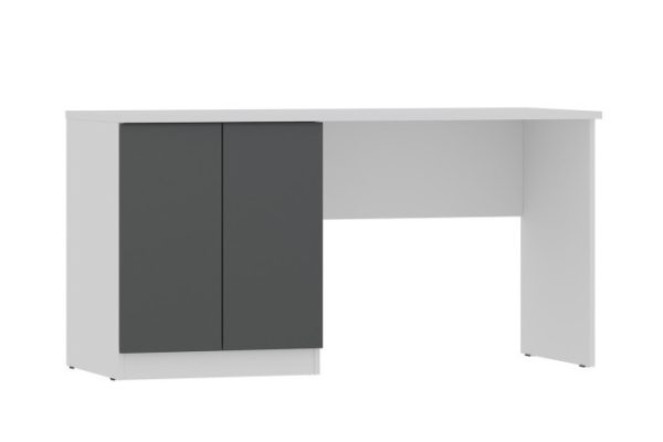Desk with doors and shelf Oscar mini with push-to-open 145x75x60 cm