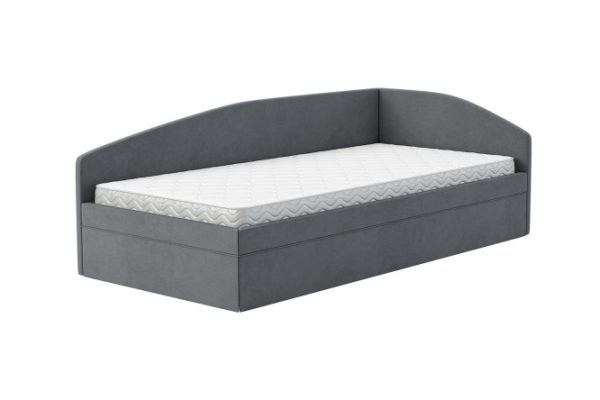 Bed with lifting mechanism Dream right-side color dark gray 100x200 cm