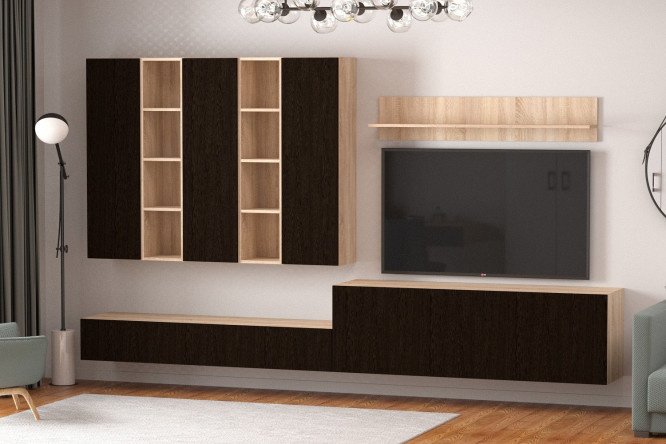 Furniture set Studio No. 7 oak Sonoma/wenge