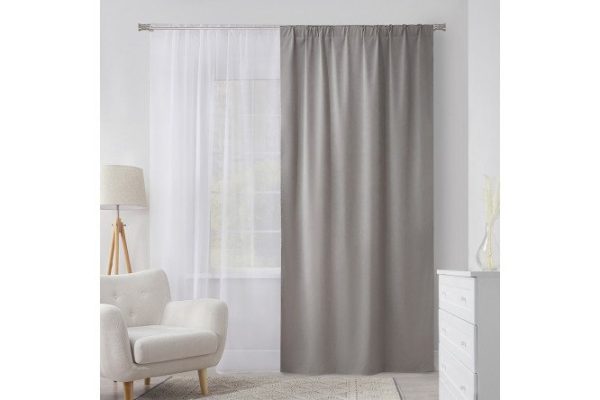 Ribbon curtain MICASA Aliya 150x260 cm, 1 piece, dark gray