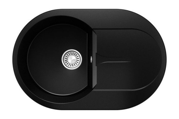 Inset sink with wing Atol-760 76x50x20 cm