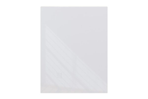 Decorative side wall City for floor-standing cabinets, height 35.1x72 cm, white gloss color