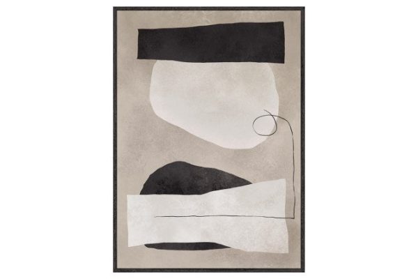 Reproduction in frame Abstract painting 60x89 cm