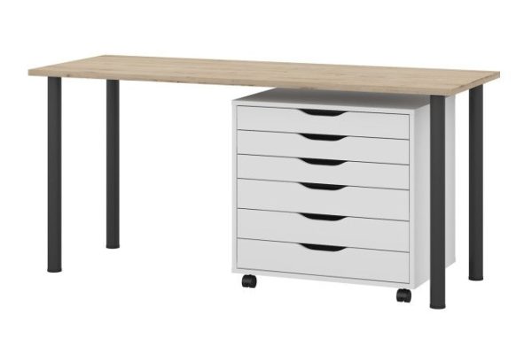 Desk Alexys 140 cm with cabinet