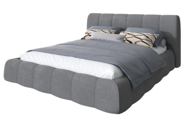 Boucher bed with lifting mechanism, color dark gray