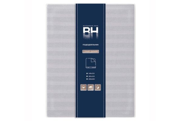 Duvet cover Gray Cloud Poplin 148x215 cm, 1.5 sleepers