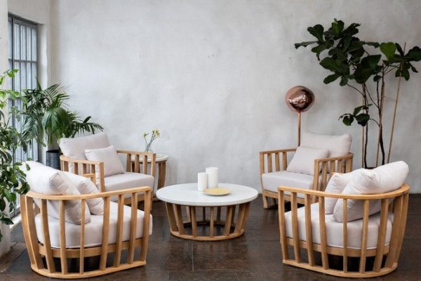 Coffee set Woodland made of acacia