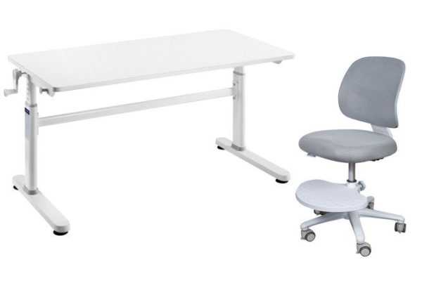 Furniture set Cubby desk Imparare Gray and armchair Marte Gray