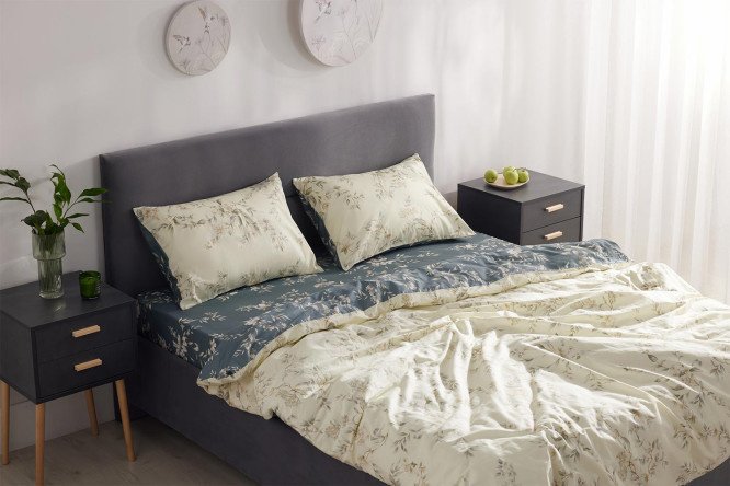 Bed linen set MICASA Estela Satin 205x220 cm, Euro