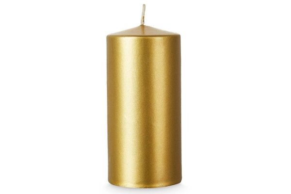 Pillar candle Hall 300095-12 varnished 12 cm, 1 pc.
