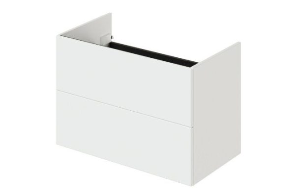 Wall-hung sink cabinet Uno 79.6 cm, frame color white, front white