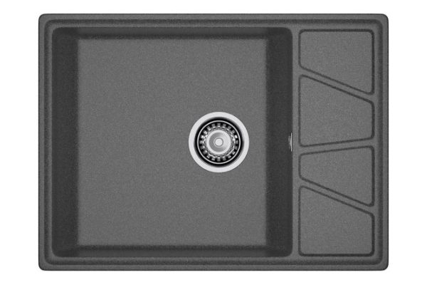 Inset sink with wing GRANFEST Vertex GF-V-680L 68x50x20 cm