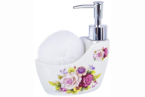 Guterwahl Party time liquid soap container with sponge stand