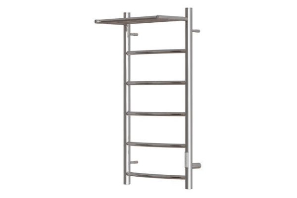 Electric heated towel rail POINT Afina P5 with shelf, chrome PN04848P 43.2x80x25.1 cm
